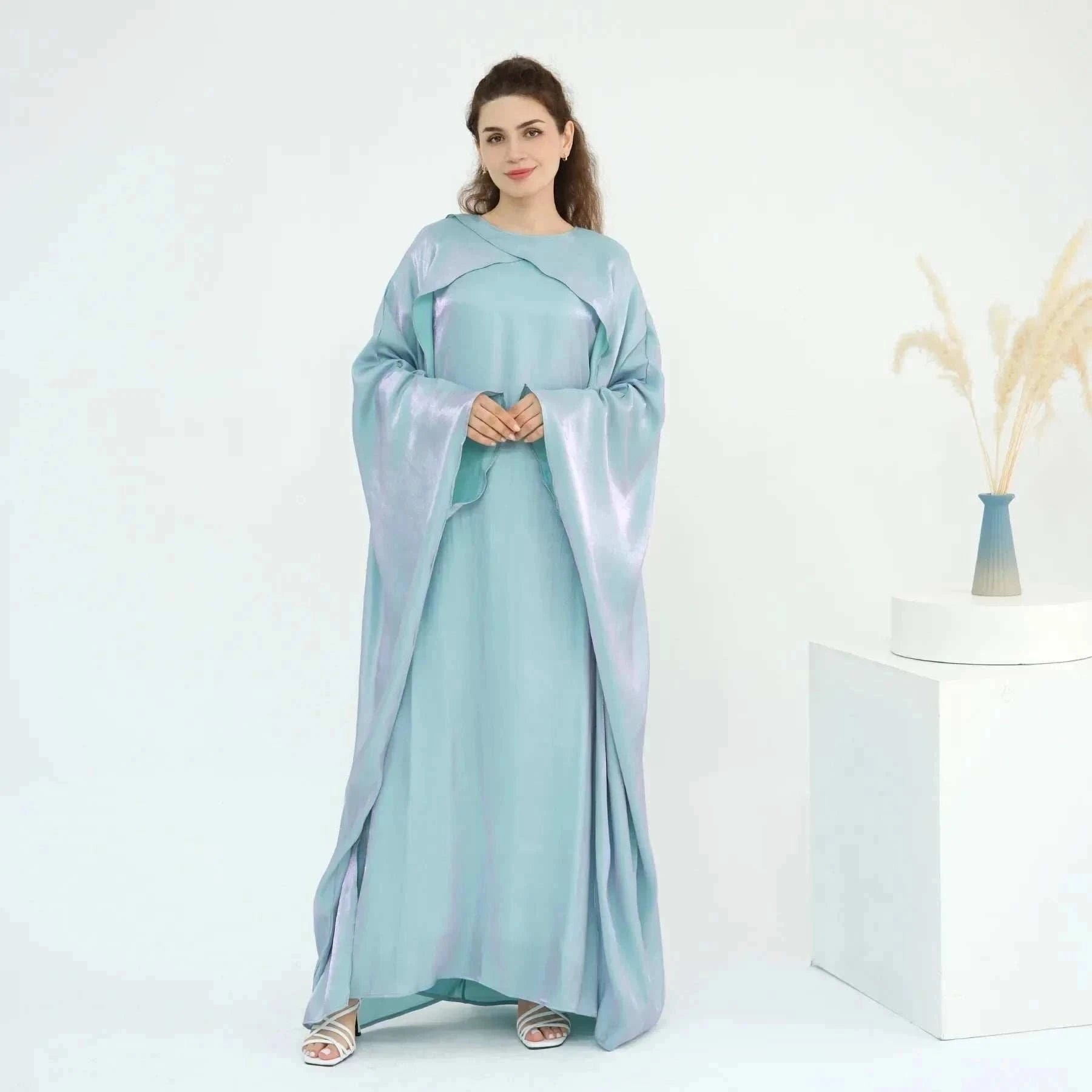 Aurora Maxi Abaya – Elegant Full-Length Closed Occasion Maxi -  Skin w/o Headscarf / M -  Abaya Vida