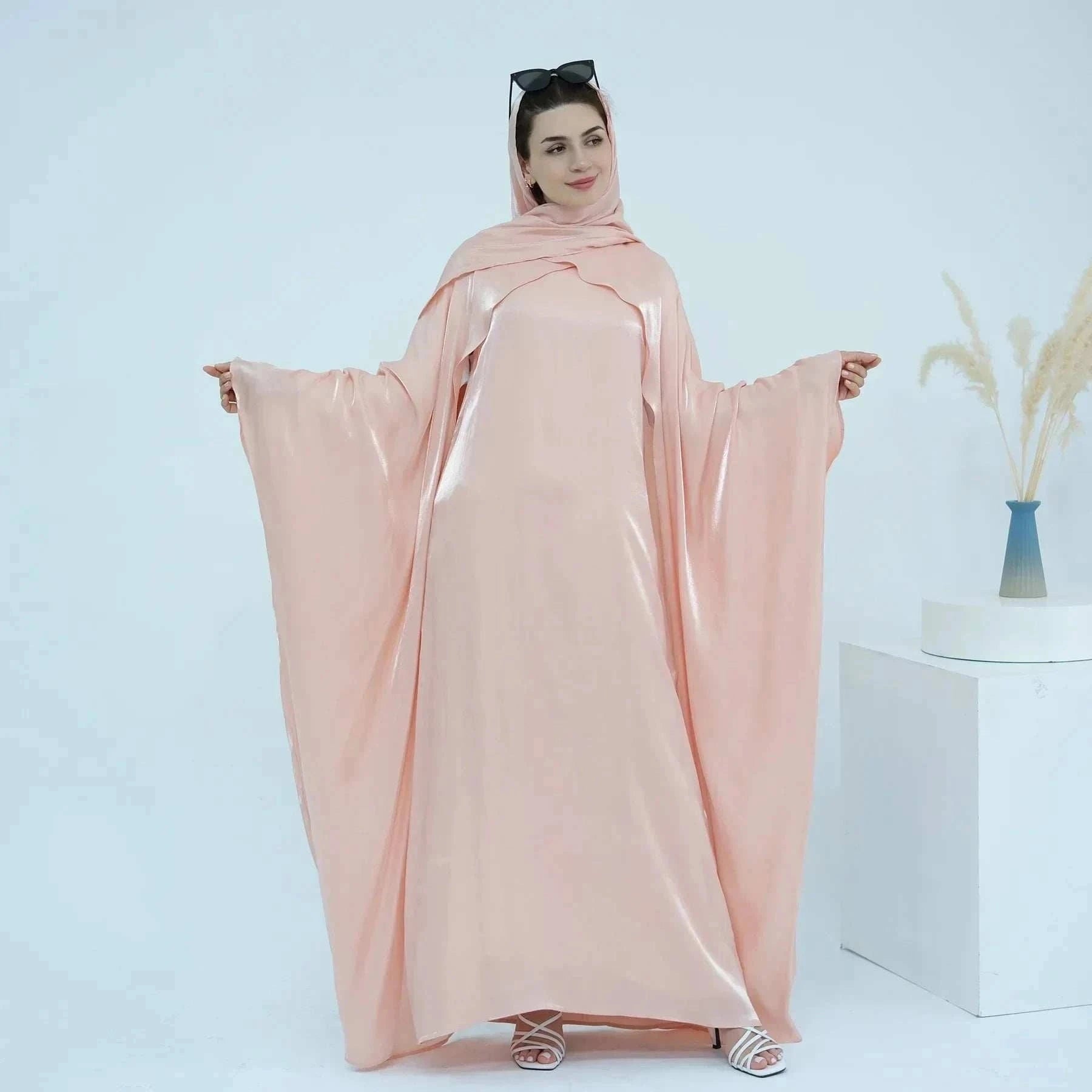 Aurora Maxi Abaya – Elegant Full-Length Closed Occasion Maxi -  Skin w/o Headscarf / M -  Abaya Vida