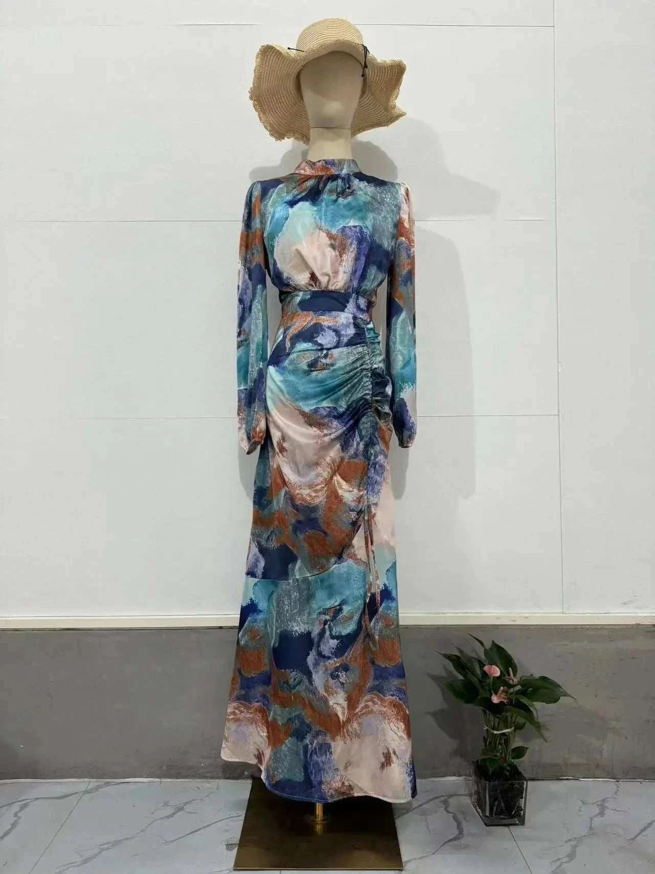 Blooming Elegance Floral Abaya – Modest Party Wear Abaya -  S -  Abaya Vida