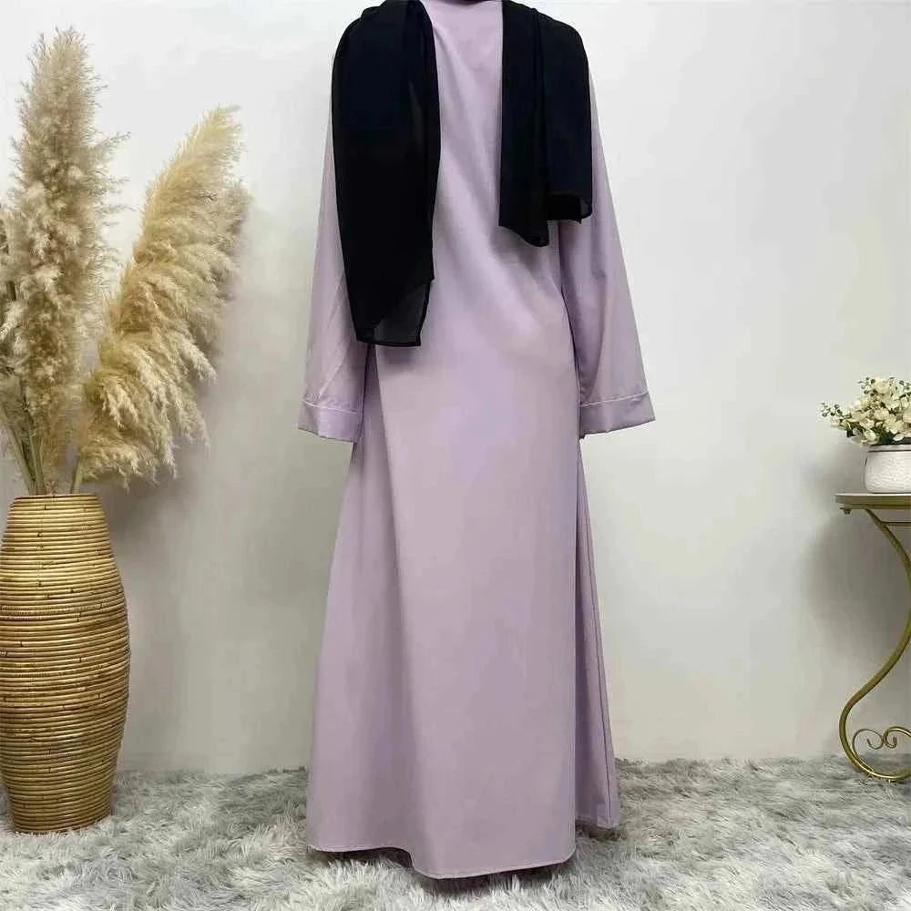 Embellished Party Abaya – Patchwork Faux Wrap Eid Abaya -  Black / S -  Abaya Vida