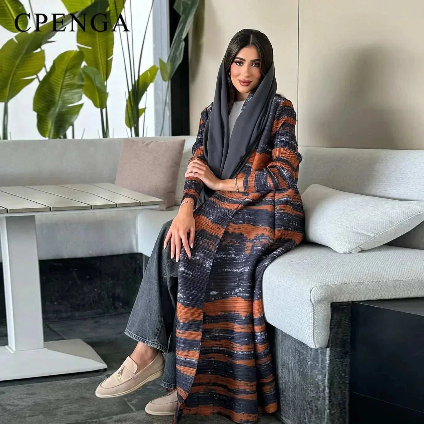 Luxury Pleated Abaya – Open Stitch Designer Modest Wear -  Default Title -  Abaya Vida