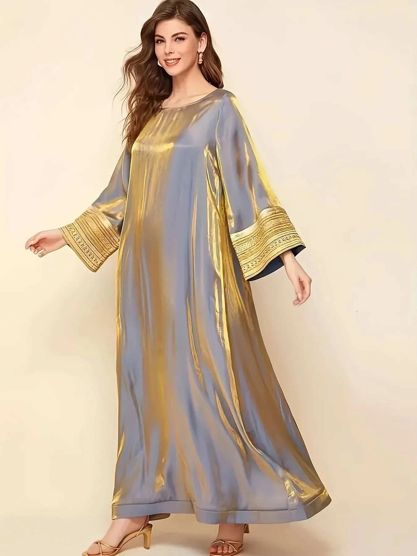 Reflective Lace Abaya – Lightweight Travel-Friendly Loose Fit -  S -  Abaya Vida