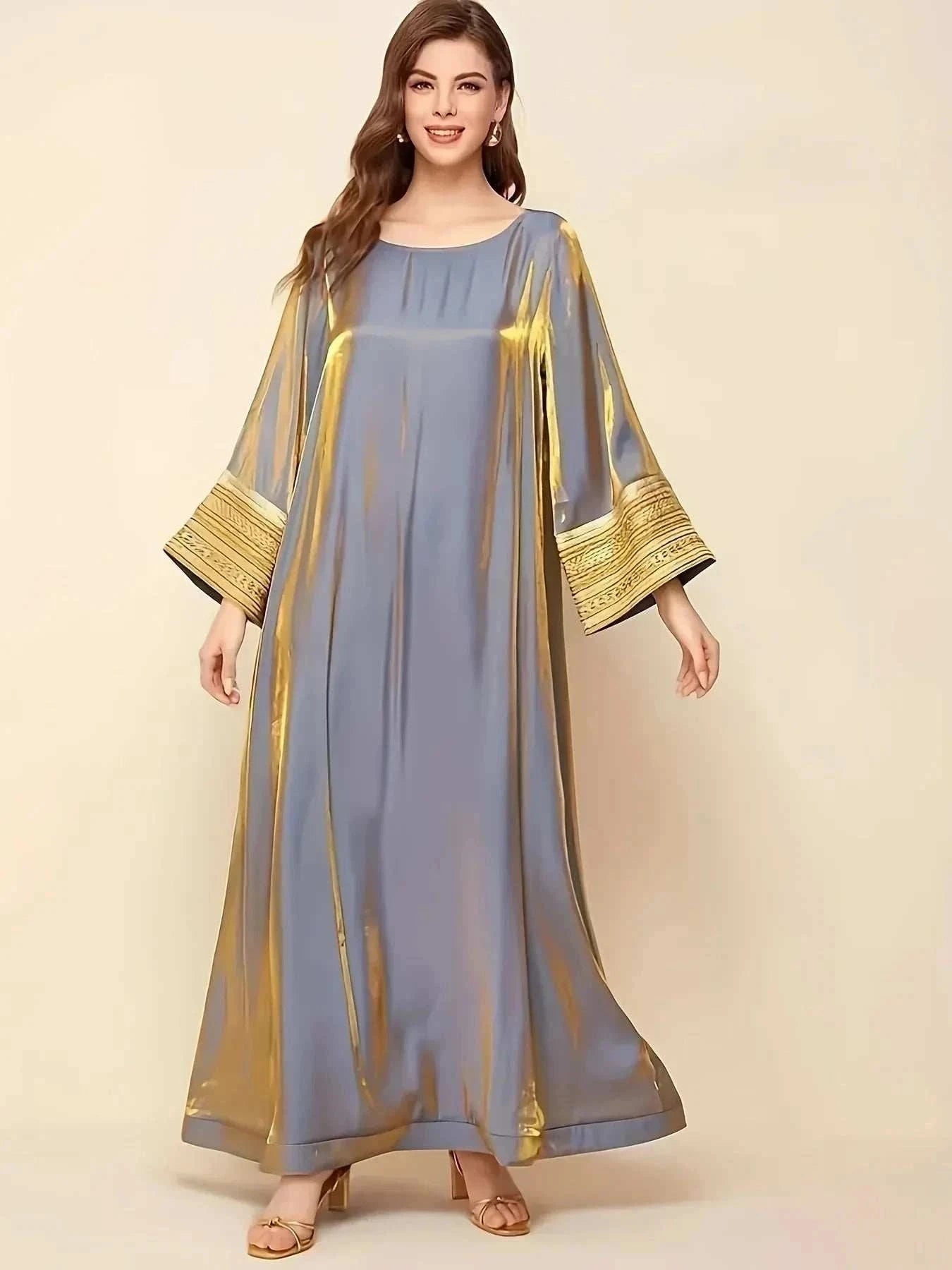 Reflective Lace Abaya – Lightweight Travel-Friendly Loose Fit -  S -  Abaya Vida