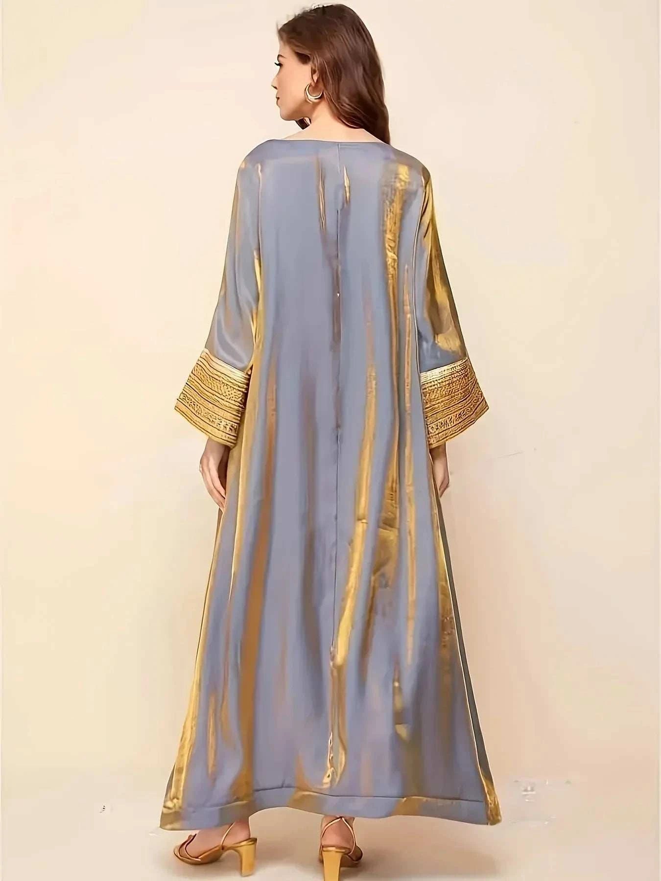 Reflective Lace Abaya – Lightweight Travel-Friendly Loose Fit -  S -  Abaya Vida