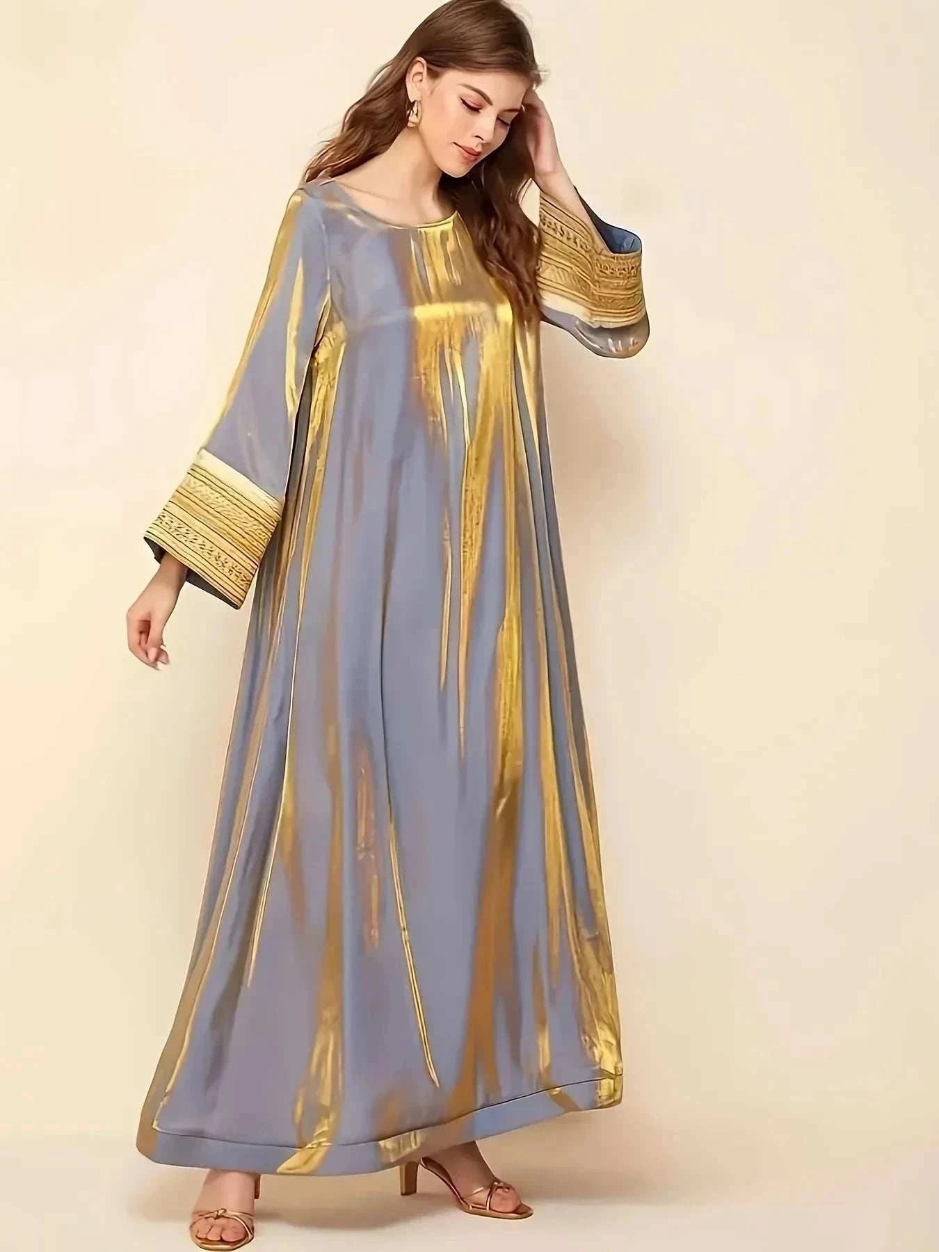 Reflective Lace Abaya – Lightweight Travel-Friendly Loose Fit -  S -  Abaya Vida