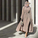 Majestic Open Abaya – Luxury Open Butterfly Maxi Occasion -  Coffee With Hijab / S -  Abaya Vida