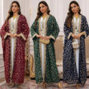 Regal 3-Piece Abaya Set – Luxury Open & Closed Maxi Ensemble -  Blue / S -  Abaya Vida