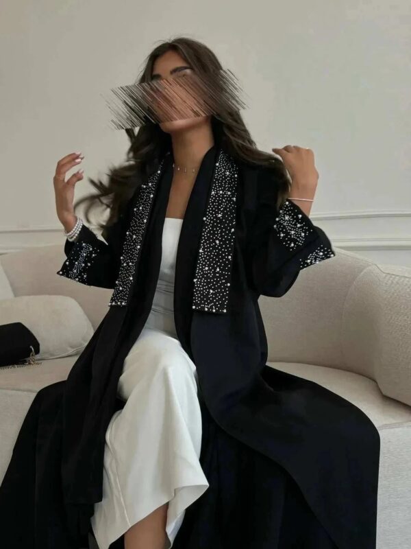 Noor Open Abaya – Ice Silk Crepe Sash Tie Butterfly Abaya -  S -  Abaya Vida