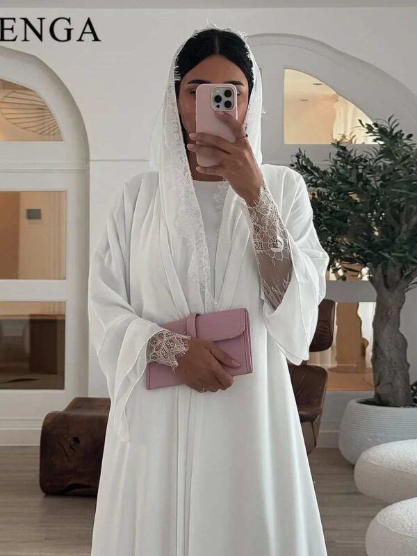 Luxe Chiffon Abaya Set – Elegant Butterfly Chiffon Maxi -  S -  Abaya Vida