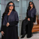 Denim Patchwork Abaya – Casual Open Modest Abaya in Blue -  S -  Abaya Vida