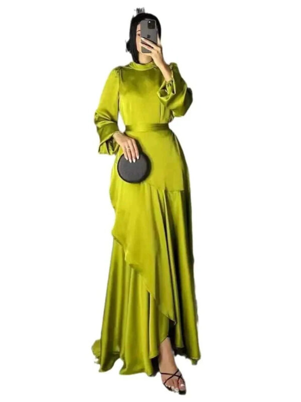 Elegant Maxi Dress – Modest Long Dress for Eid & Ramadan -  Pink / S -  Abaya Vida