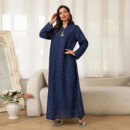 Blossom Abaya – Luxury Party Wear Black & Blue Evening Abaya -  Black / M -  Abaya Vida