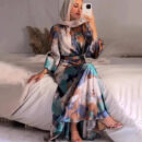 Blooming Elegance Floral Abaya – Modest Party Wear Abaya -  S -  Abaya Vida