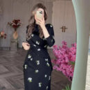 Desert Breeze Printed Abaya Suit – Modest Everyday Set -  S -  Abaya Vida