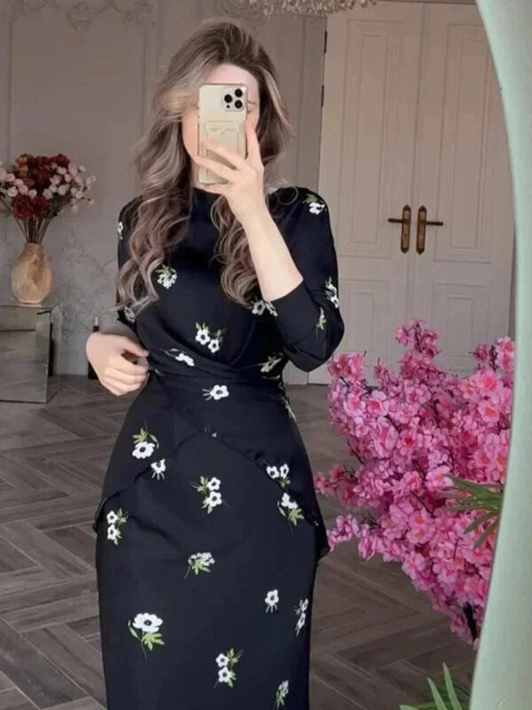 Desert Breeze Printed Abaya Suit – Modest Everyday Set - S - Abaya Vida